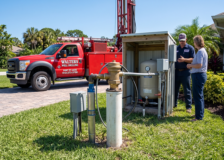 Submersible vs jet pump installation by Walters Well Drilling in Huntingdon County, PA